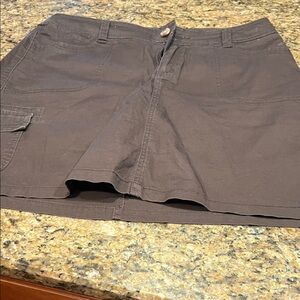 Croft & Barrow Women's Dark Brown Skort